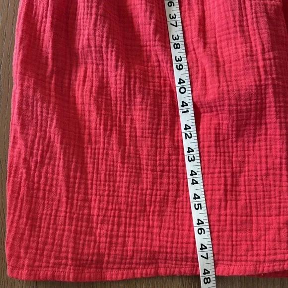 Marine Layer Corrine Gauze Maxi Dress XS Tiered Crinkle Rainbow Beachy - Picture 8 of 9